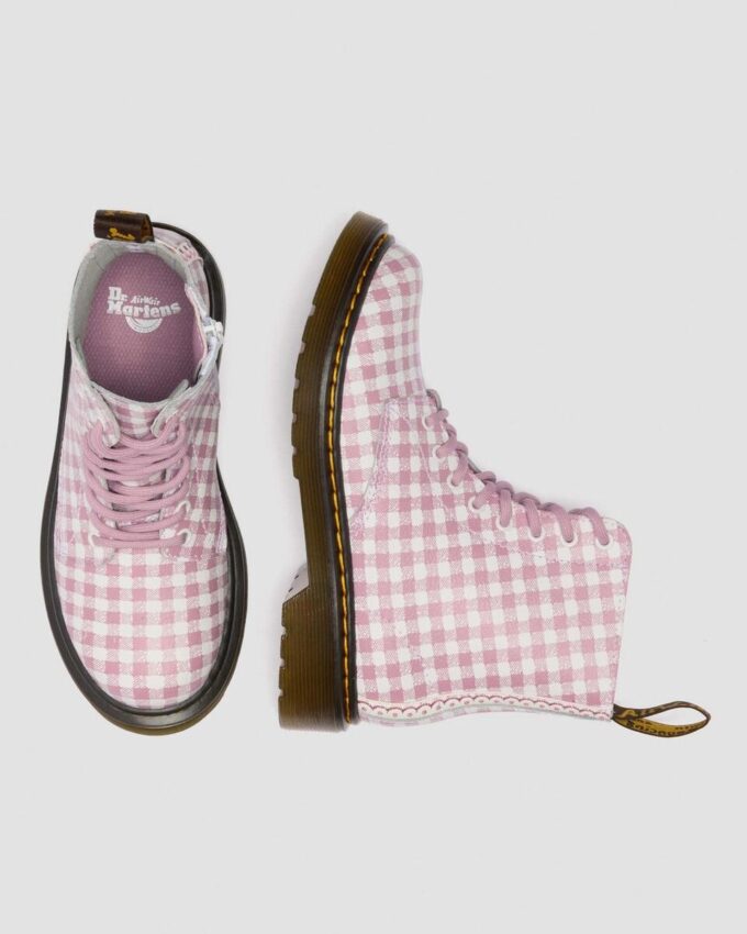JUNIOR 1460 Gingham Lederstiefel JUNIOR 1460 Gingham Lederstiefel
