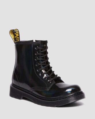 JUNIOR 1460 RAINBOW Schnürstiefel aus Patent Leather