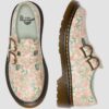 Junior 8053 Mary Jane-Schuhe aus Leder mit Blumenmuster Junior 8053 Mary Jane-Schuhe aus Leder mit Blumenmuster