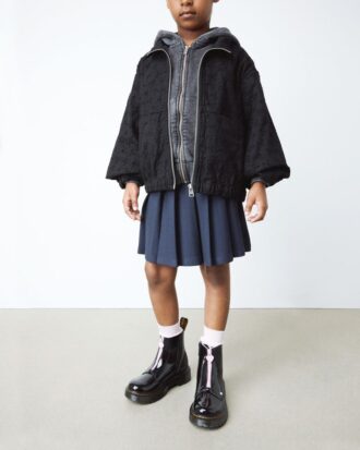 Junior Heart Nappa Patent Leather Stiefel zum Hineinschlüpfen