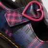 JUNIOR POLLEY II Pink Tartan Mary Jane Schuhe