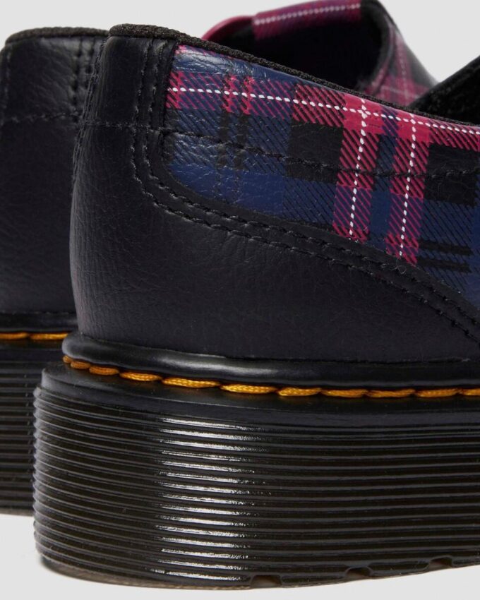JUNIOR POLLEY II Pink Tartan Mary Jane Schuhe