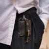 KARTENETUI Kiev Leder-Kartenetui mit Schlüsselring
