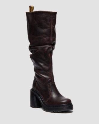Kasey Kinsley Lederstiefel mit hohem Absatz