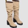 KASEY Kniehohe Stiefel aus Wildleder mit Absatz KASEY Kniehohe Stiefel aus Wildleder mit Absatz