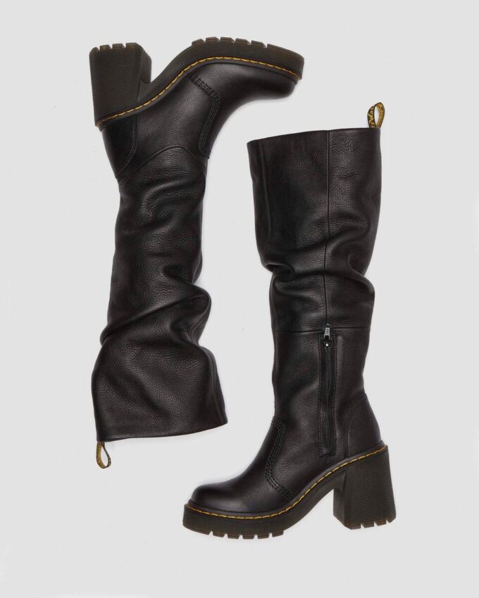 Kasey Virginia Leather Tall Heeled Boots