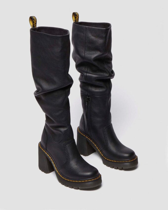 Kasey Virginia Leather Tall Heeled Boots