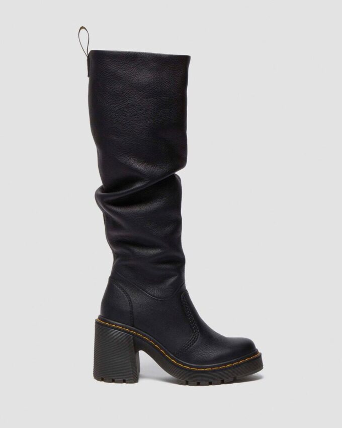 Kasey Virginia Leather Tall Heeled Boots