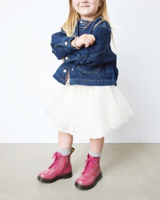KLEINKIND 1460 GLITTER-Patent Leather-Stiefel