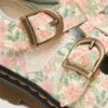 Kleinkind 8053 Mary Jane-Schuhe aus Leder mit Blumenmuster Kleinkind 8053 Mary Jane-Schuhe aus Leder mit Blumenmuster