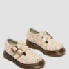 Kleinkind 8053 Mary Jane-Schuhe aus Leder mit Blumenmuster Kleinkind 8053 Mary Jane-Schuhe aus Leder mit Blumenmuster