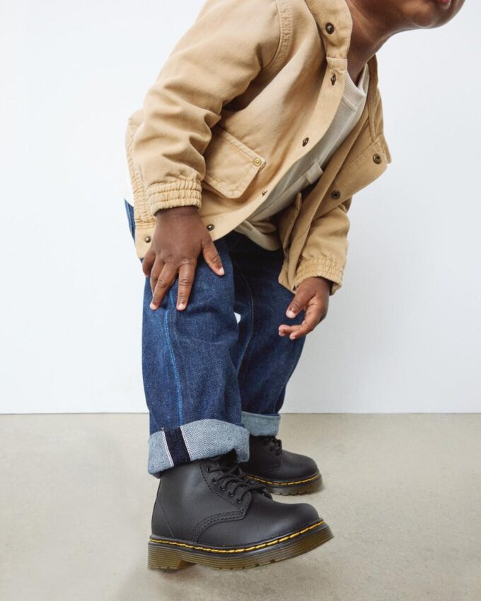 Kleinkind-Schnürstiefel 1460 Softy T aus Leder Kleinkind-Schnürstiefel 1460 Softy T aus Leder