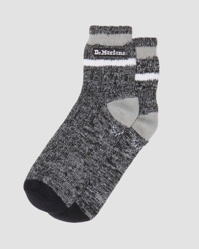 Kurze Socken aus Baumwollmischung in Melange