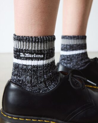 Kurze Socken aus Baumwollmischung in Melange