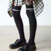 Lange melierte Socken