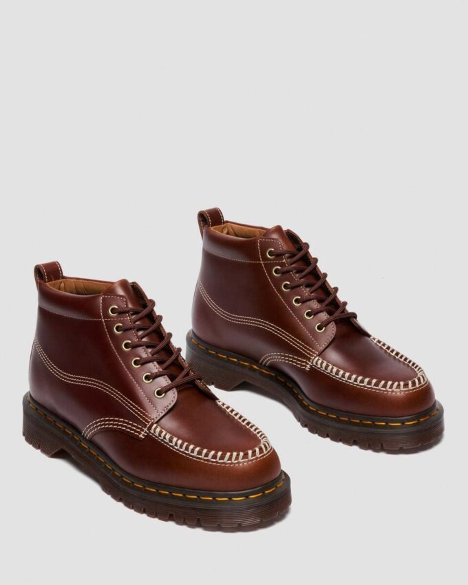 LOWELL CHUKKA Mokassin-Stiefeletten aus Leder
