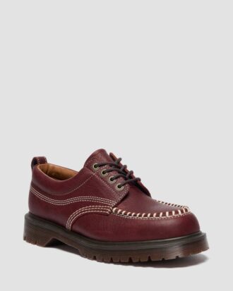 Lowell Wild Grain Leder Schnürschuhe mit runder Spitze
