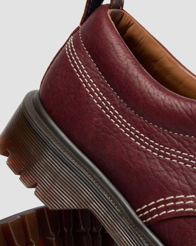 Lowell Wild Grain Leder Schnürschuhe mit runder Spitze