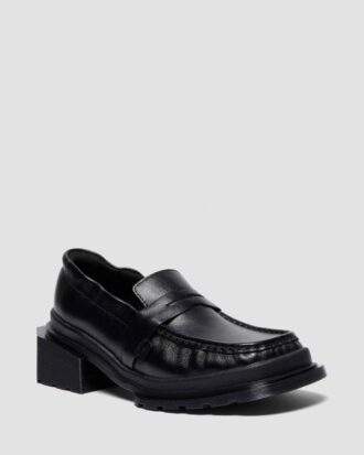 MAYBOLE LOAFER Loafer aus Leder mit quadratischer Zehenpartie und Rüschen