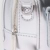 Mini-Handtasche mit Henkel Silber Patent Leather-Tasche Mini-Handtasche mit Henkel Silber Patent Leather-Tasche