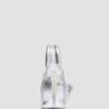 Mini-Handtasche mit Henkel Silber Patent Leather-Tasche Mini-Handtasche mit Henkel Silber Patent Leather-Tasche