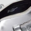 Mini-Handtasche mit Henkel Silber Patent Leather-Tasche Mini-Handtasche mit Henkel Silber Patent Leather-Tasche