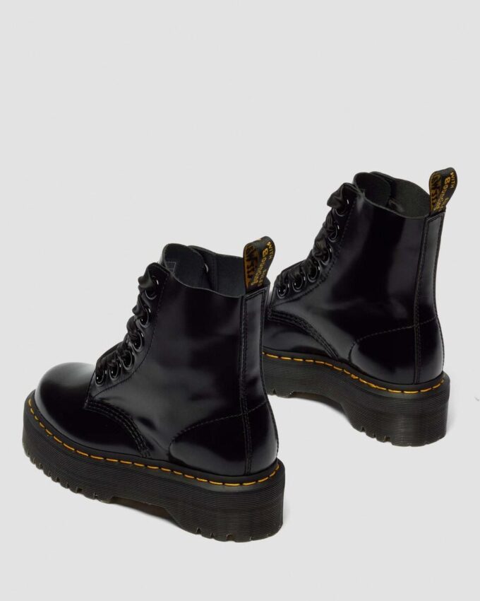 MOLLY Damen-Platform-Boots aus Leder MOLLY Damen-Platform-Boots aus Leder