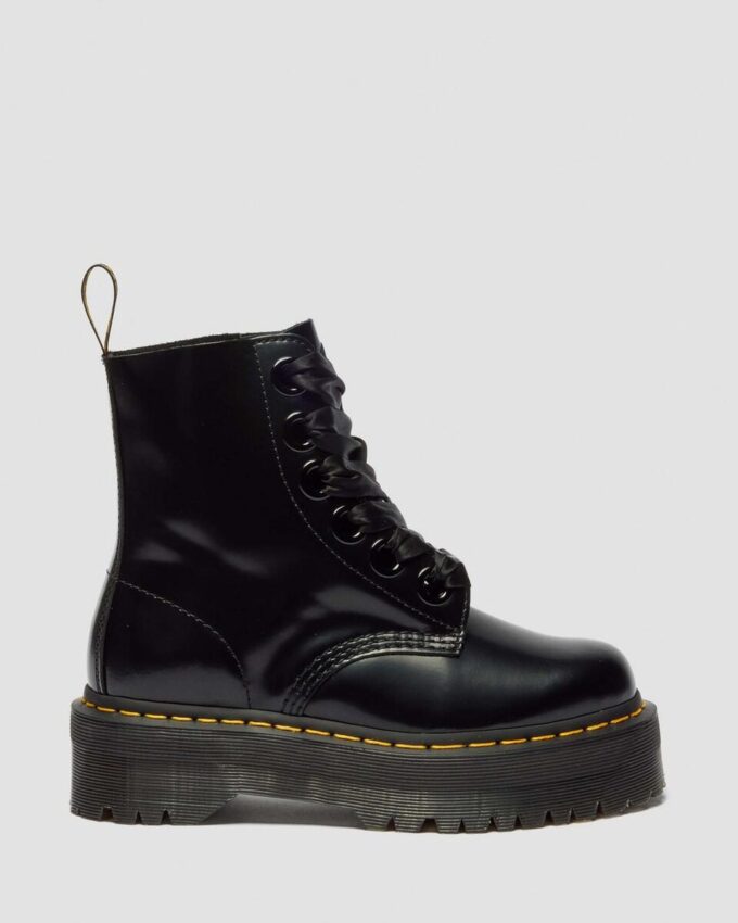 MOLLY Damen-Platform-Boots aus Leder MOLLY Damen-Platform-Boots aus Leder