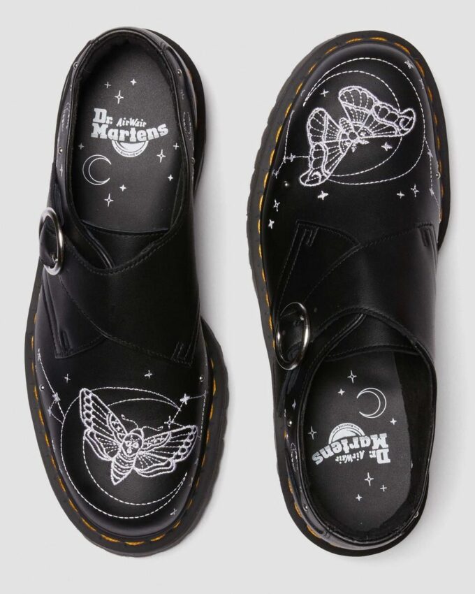 MONK CELESTIAL MOTH Leder-Platform-Schuhe MONK CELESTIAL MOTH Leder-Platform-Schuhe