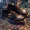 MONK CELESTIAL MOTH Leder-Platform-Schuhe MONK CELESTIAL MOTH Leder-Platform-Schuhe