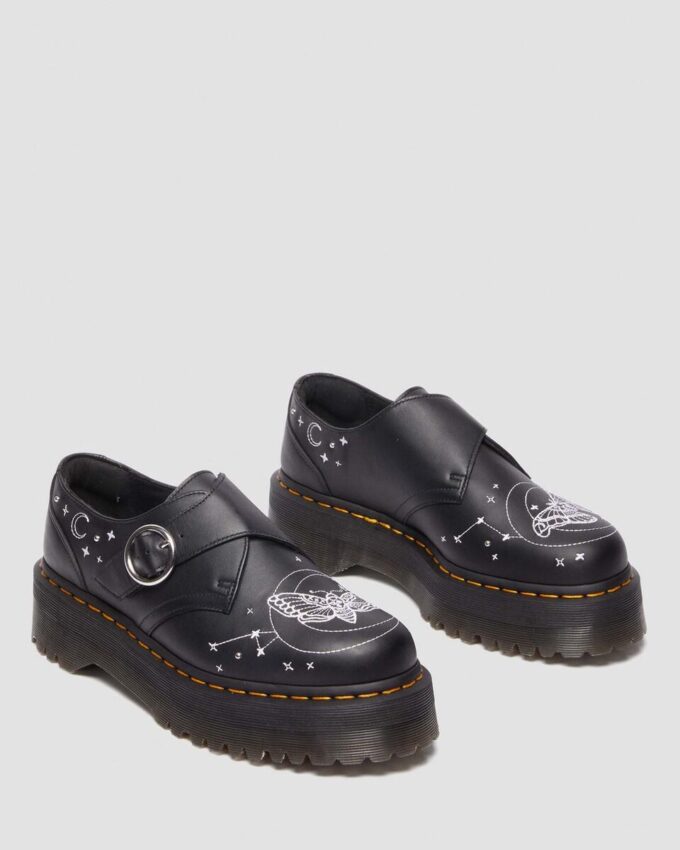MONK CELESTIAL MOTH Leder-Platform-Schuhe MONK CELESTIAL MOTH Leder-Platform-Schuhe