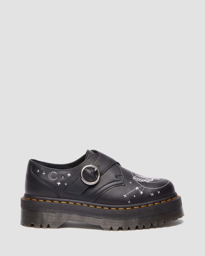 MONK CELESTIAL MOTH Leder-Platform-Schuhe MONK CELESTIAL MOTH Leder-Platform-Schuhe