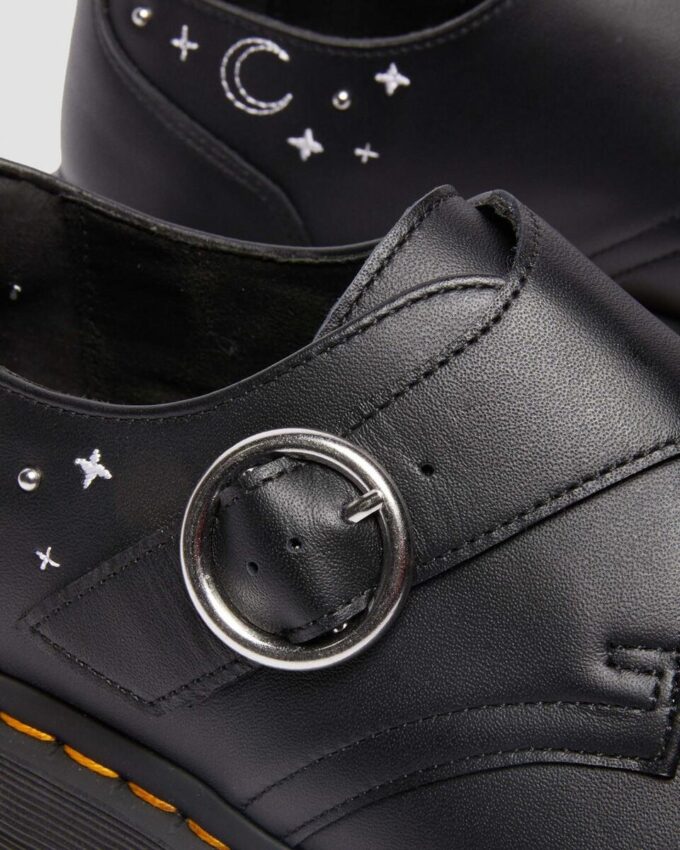 MONK CELESTIAL MOTH Leder-Platform-Schuhe MONK CELESTIAL MOTH Leder-Platform-Schuhe