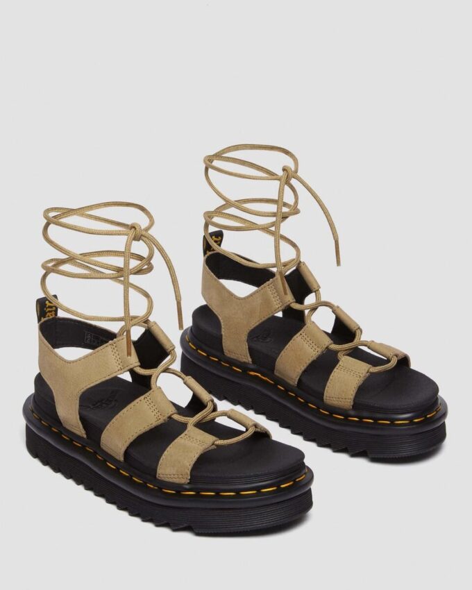 Nartilla Gladiator-Sandalen aus getrommeltem Nubukleder Nartilla Gladiator-Sandalen aus getrommeltem Nubukleder