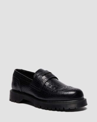 PENTON BROGUE Loafer aus geprägtem Leder