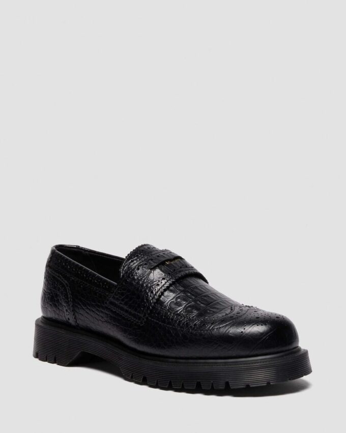 PENTON BROGUE Loafer aus geprägtem Leder