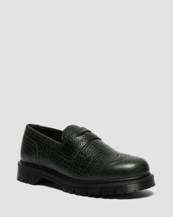 PENTON BROGUE Loafer aus geprägtem Leder