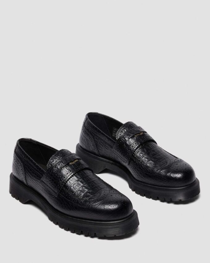 PENTON BROGUE Loafer aus geprägtem Leder