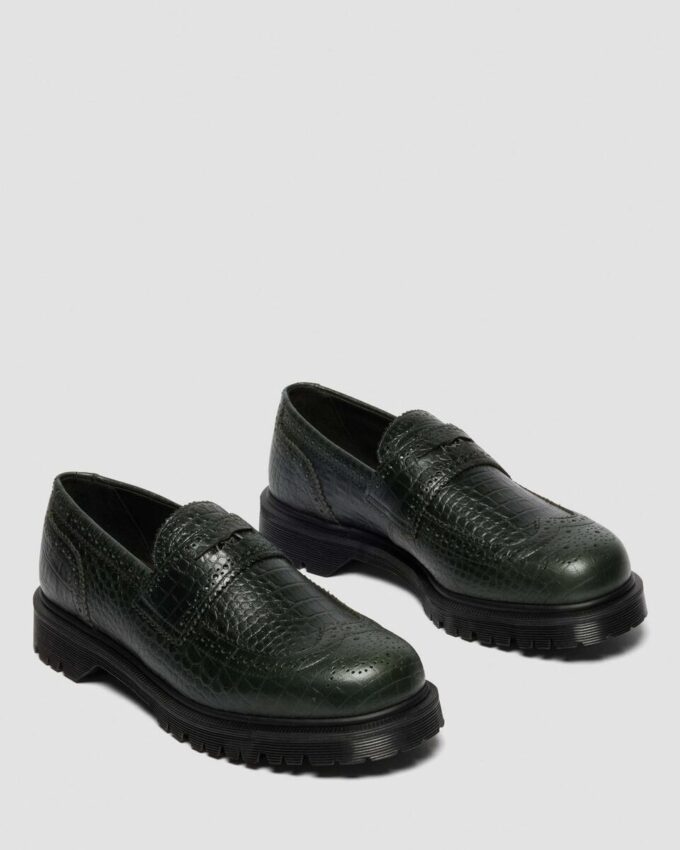 PENTON BROGUE Loafer aus geprägtem Leder