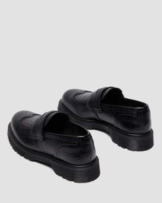 PENTON BROGUE Loafer aus geprägtem Leder