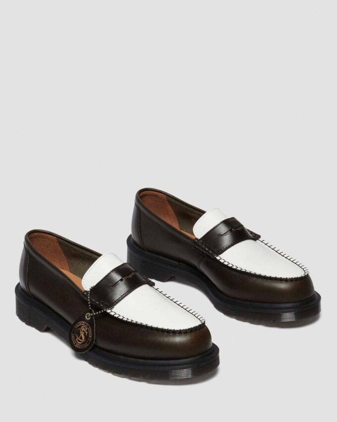Penton Made in England Zweifarbige Leder-Loafer Penton Made in England Zweifarbige Leder-Loafer