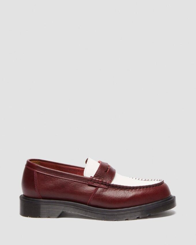 Penton Made in England Zweifarbige Leder-Loafer Penton Made in England Zweifarbige Leder-Loafer