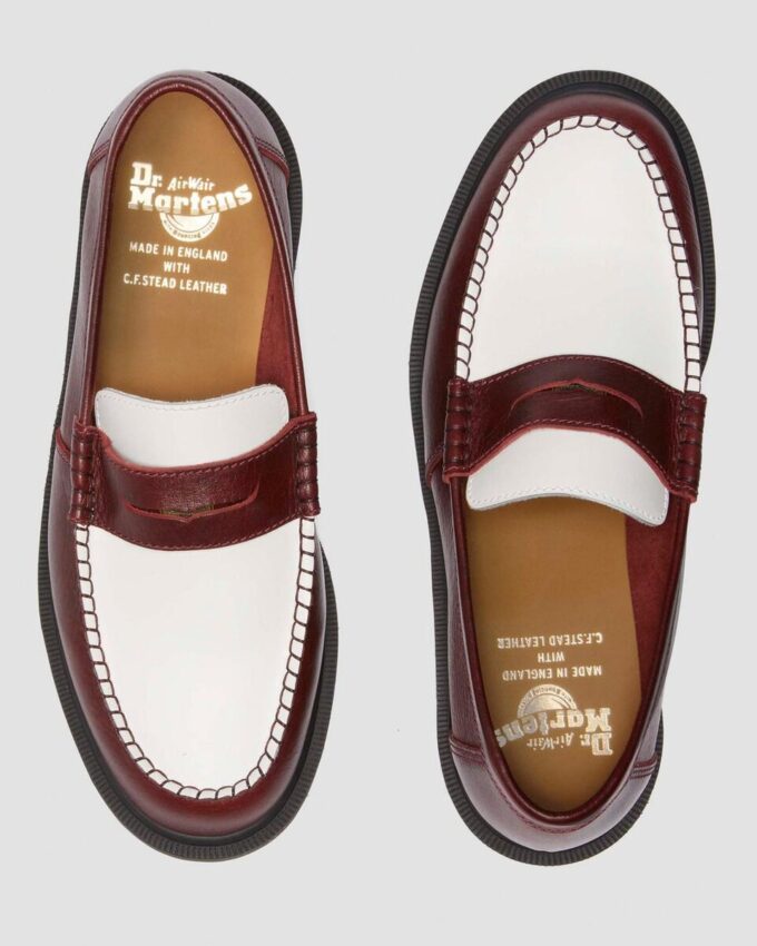 Penton Made in England Zweifarbige Leder-Loafer Penton Made in England Zweifarbige Leder-Loafer