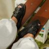 Raine Slide Athena Ledersandalen Raine Slide Athena Ledersandalen