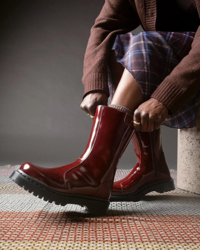 Rejena Lackleder-Stiefel Rejena Lackleder-Stiefel