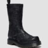 REJENA Stiefel aus Leder mit Krokodilprägung REJENA Stiefel aus Leder mit Krokodilprägung