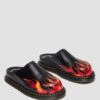 San Flame Leder-Pantoletten