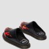 San Flame Leder-Pantoletten