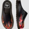 San Flame Leder-Pantoletten