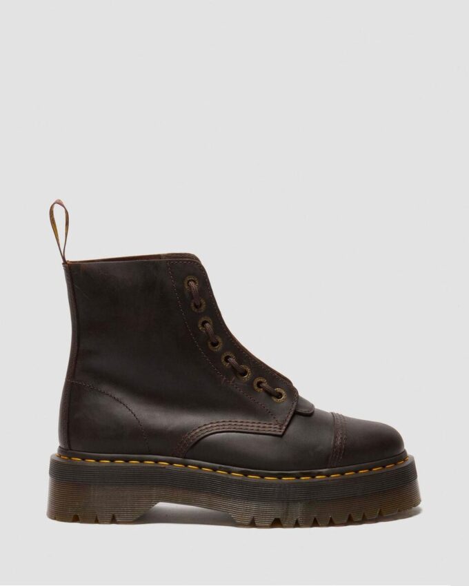 Sinclair Crazy Horse Leder-Plateaustiefel Sinclair Crazy Horse Leder-Plateaustiefel